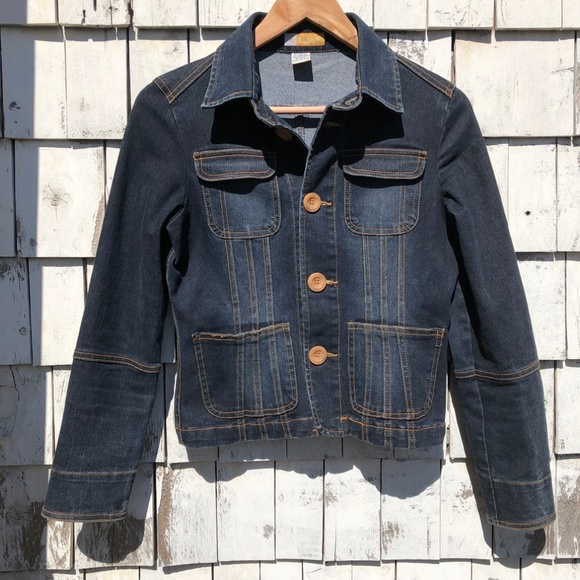 Tulle Jackets & Blazers - Tulle Petite  Button Down Denim Jacket sz.PM